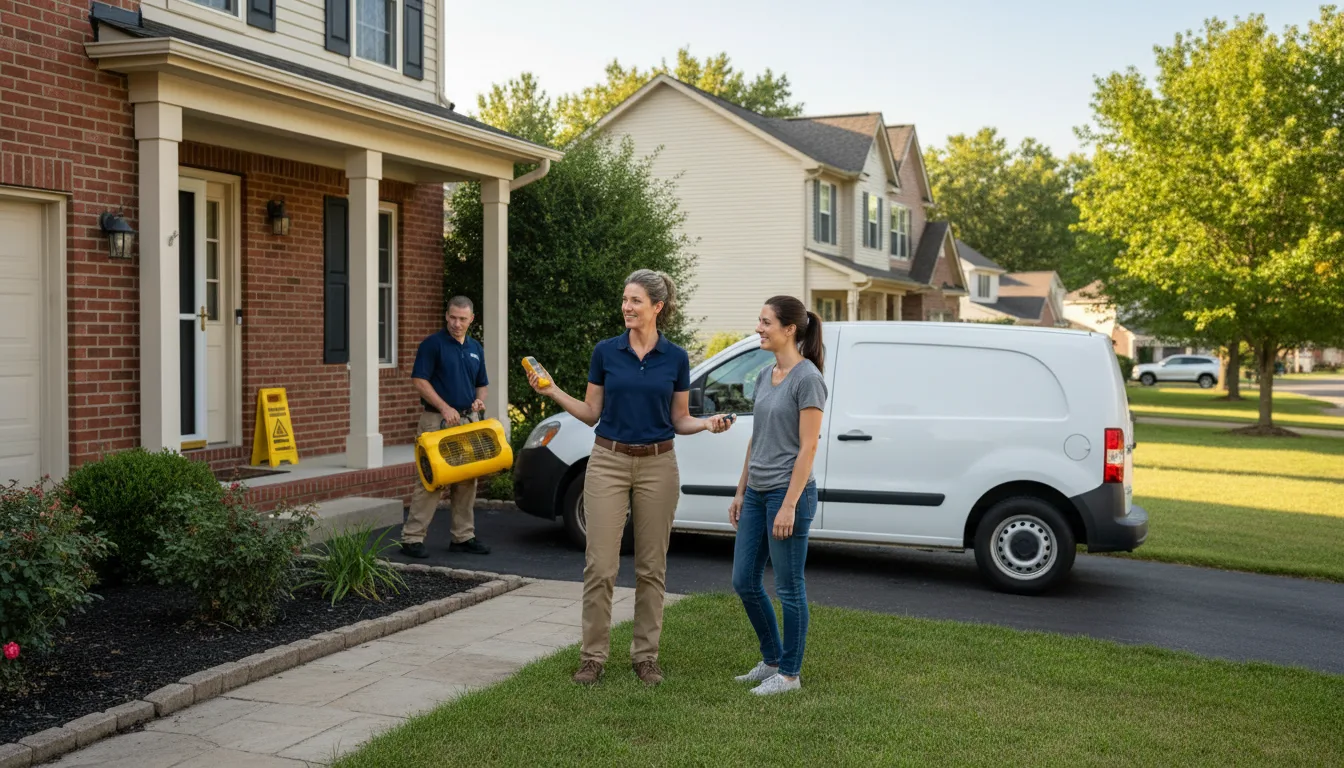 Residential water damage restoration in Bartlett, IL